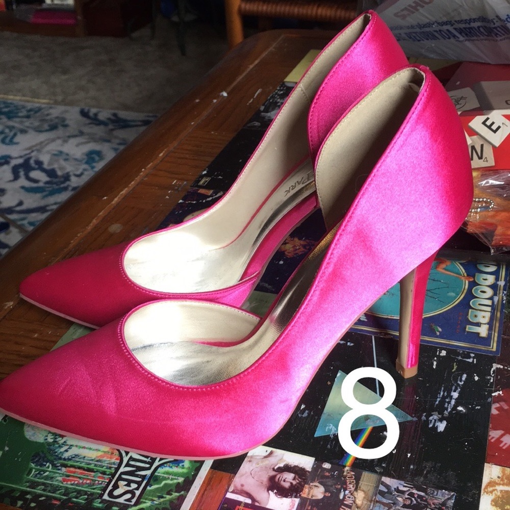 Hot pink stilettos